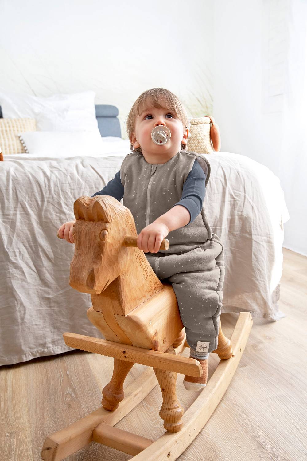 Lässig Kinder Schlafoverall 2,5 TOG, Sprinkle, Taupe Outlet