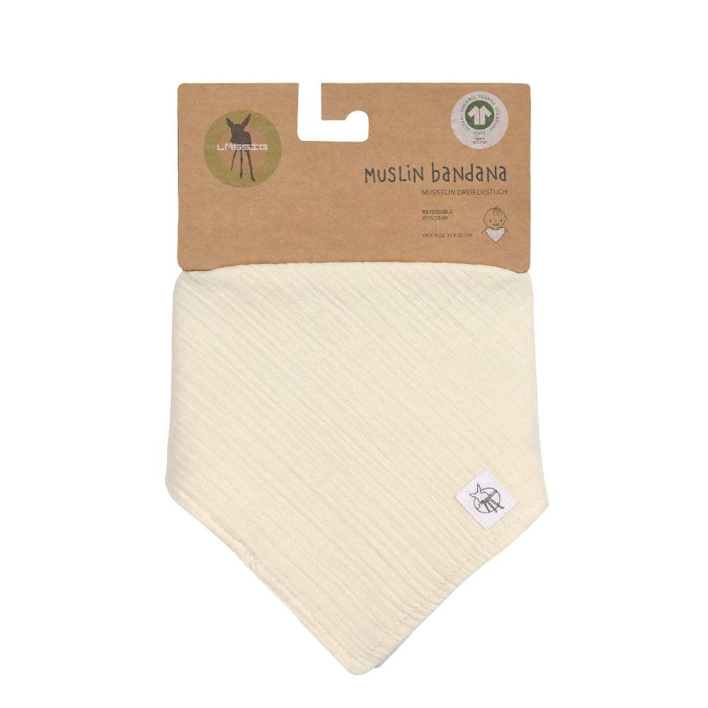 Lässig Musselin Dreieckstuch - Bio Baumwolle, Hellgelb Auslauf