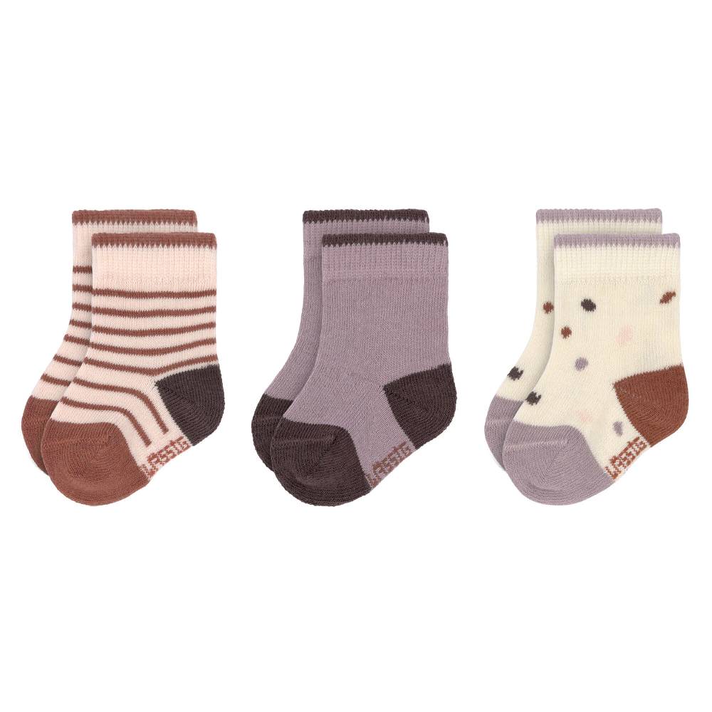 Lässig Kinder Socken (3er-Set), Tiny Farmer Lila