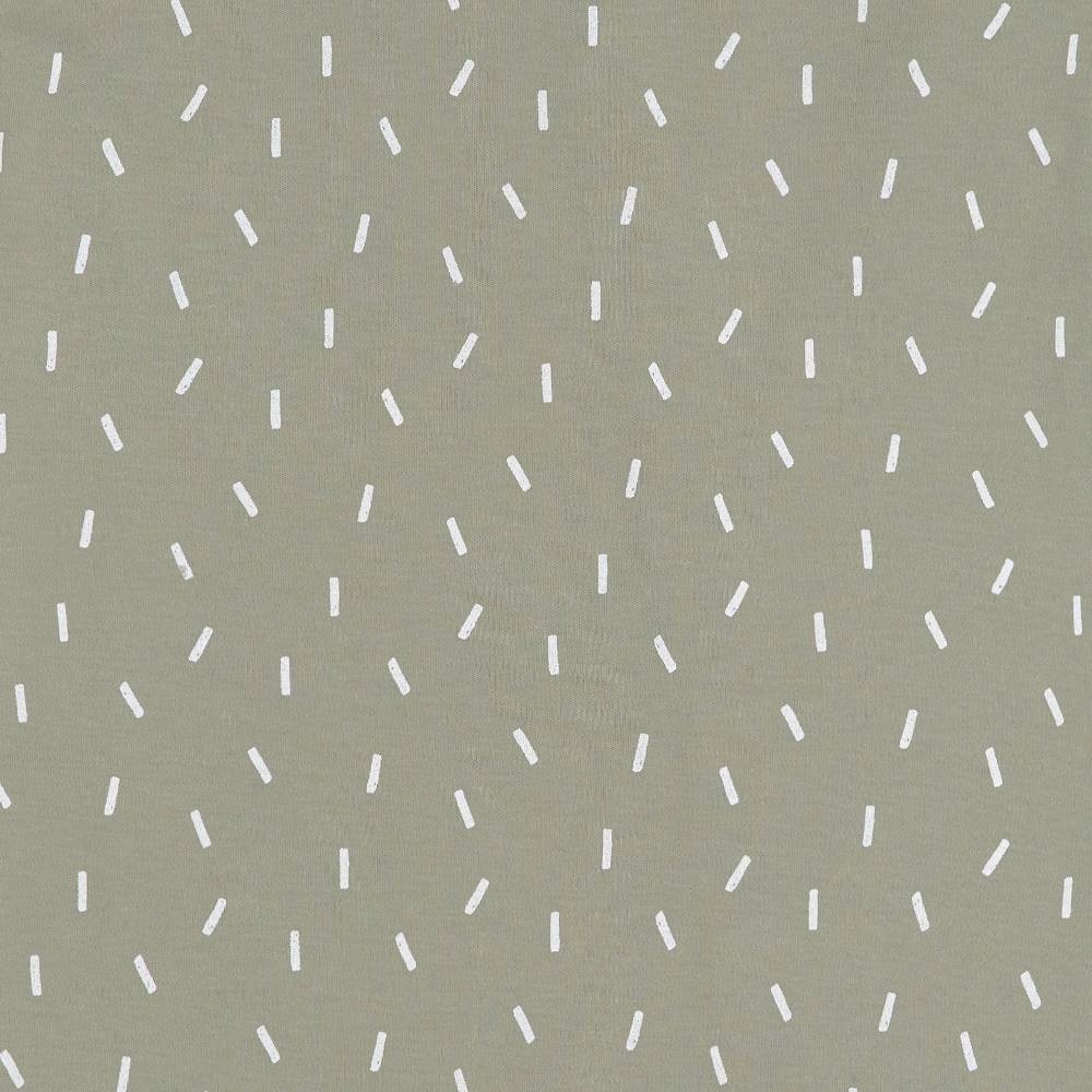 Lässig Baby Schlafanzug mit Füßen - Bio Baumwolle, Speckles, Grün im Angebot