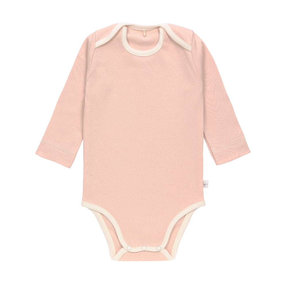 Lässig Baby Body (2er Set) langarm - Bio Baumwolle, Rosa Oliv Kostenloser Versand