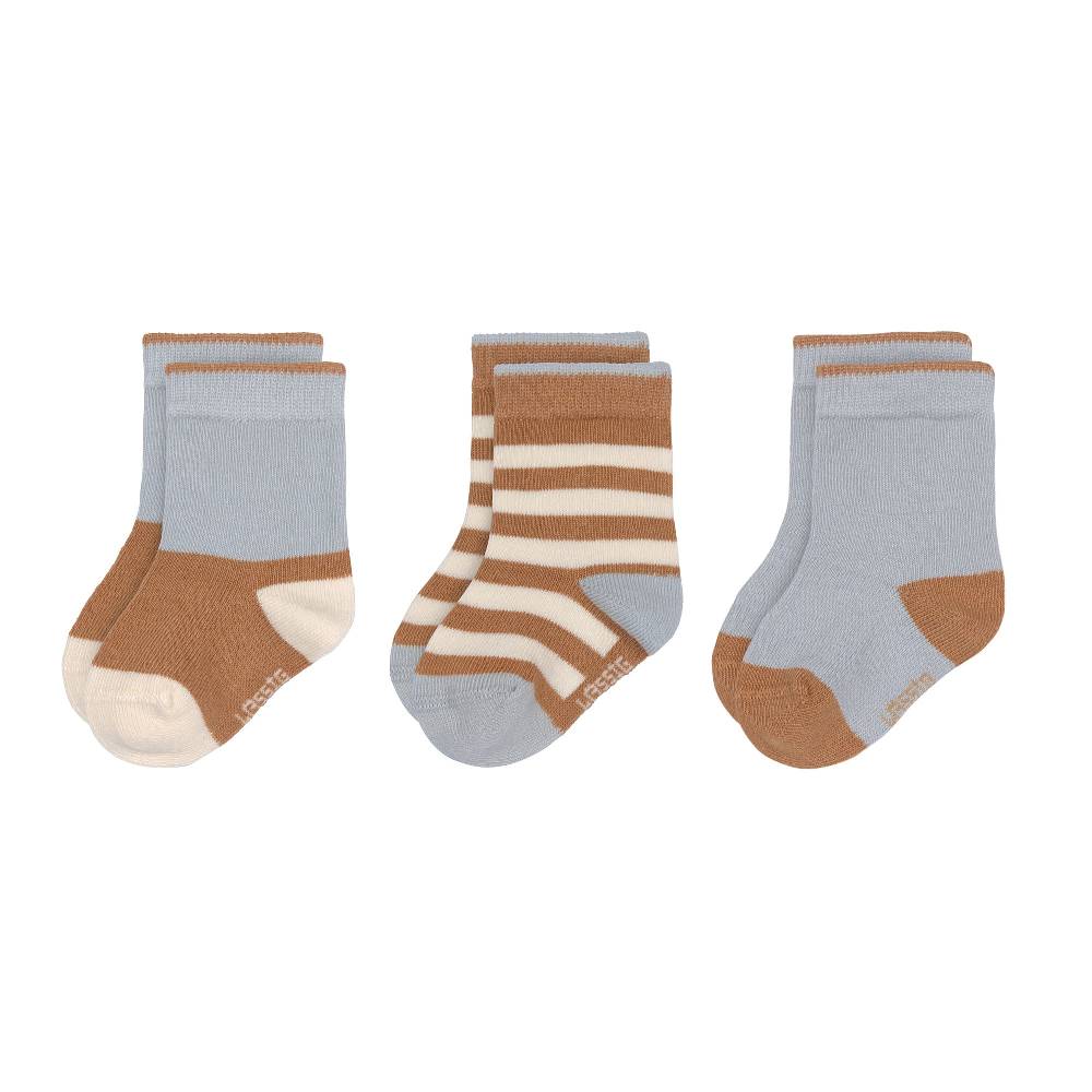 Lässig Kinder Socken 3er-Set, Hellblau Karamell