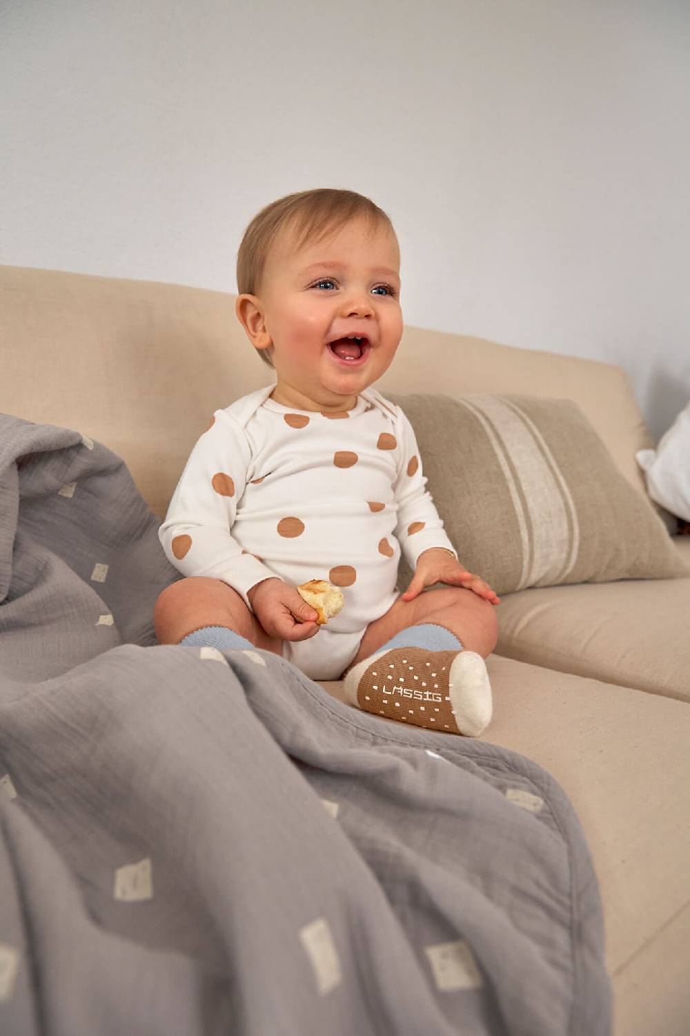 Lässig Kinder Socken 3er-Set, Hellblau Karamell Limitierter Zeitrabatt