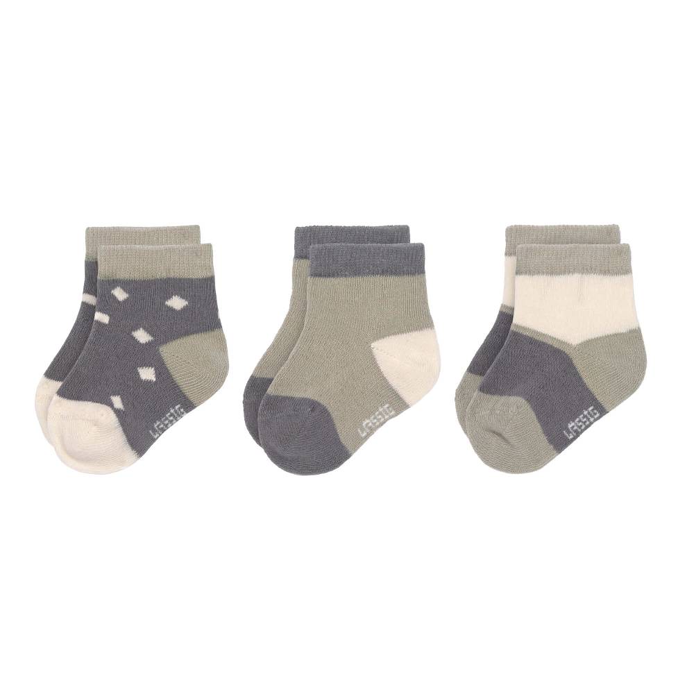 Lässig Kinder Sneaker Socken (3er-Set), Anthrazit