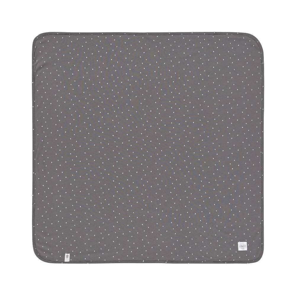 Lässig Babydecke - Bio Baumwolle, Spots Anthracite Flash Sale