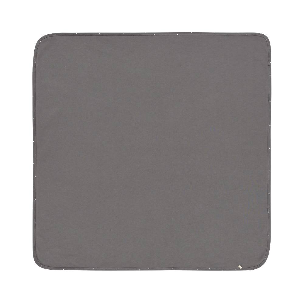 Lässig Babydecke - Bio Baumwolle, Spots Anthracite Flash Sale