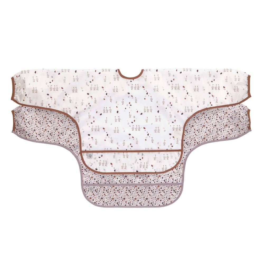 Lässig Ärmellätzchen (2 Stk) - Long Sleeve Bib, Tiny Farmer Gans