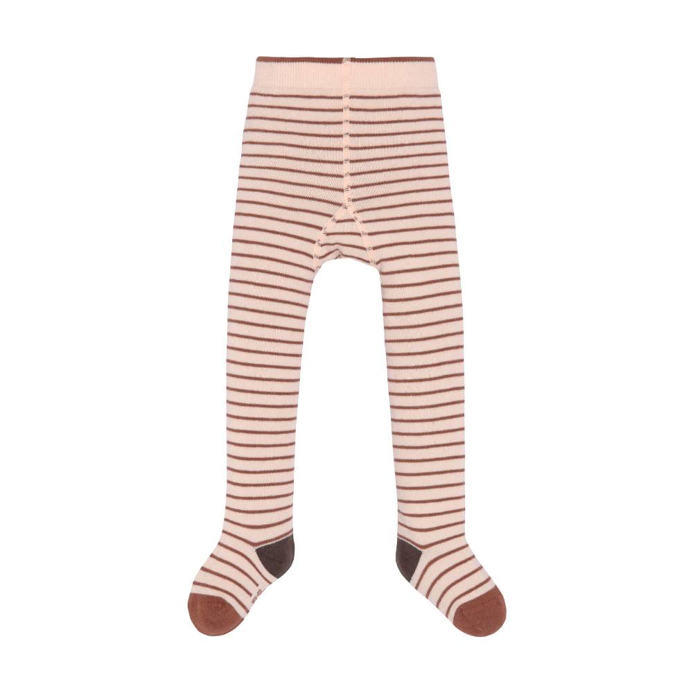 Lässig Strumpfhose - Tights GOTS, Tiny Farmer, Striped Orange Beige Osterangebot
