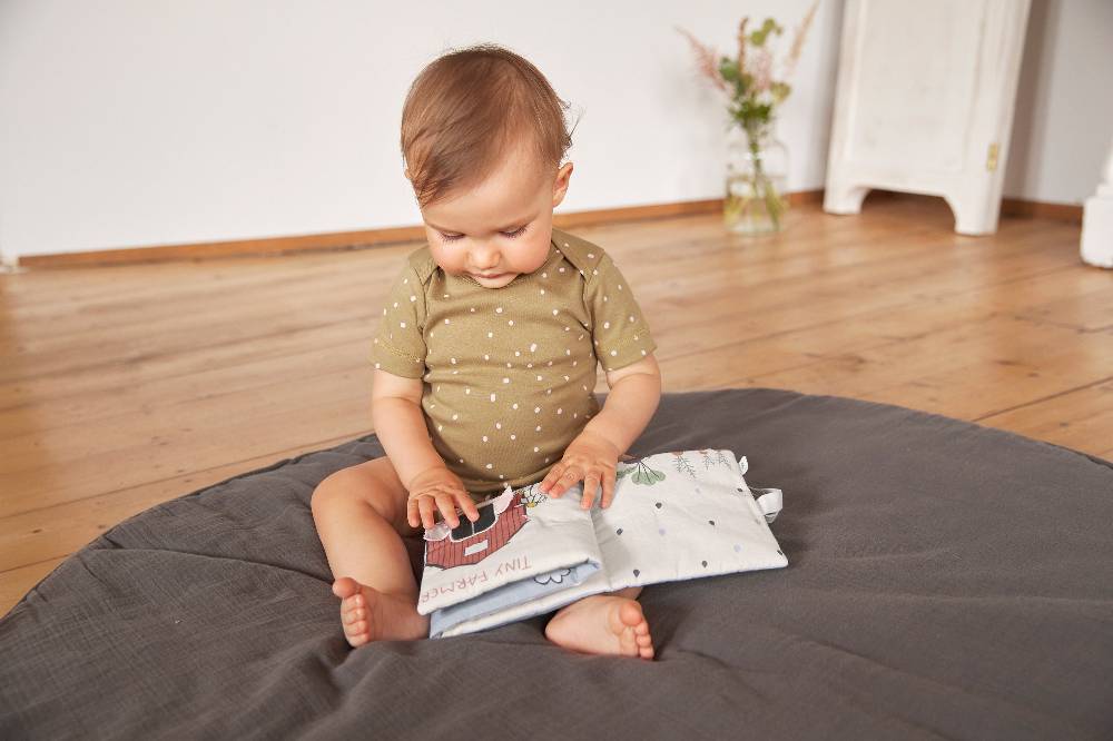 Lässig Baby Wickelbody kurzarm - Bio Baumwolle, Punkte, Gelb Heißer Verkauf