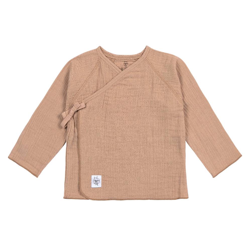 Lässig Musselin Wickelshirt - Bio Baumwolle, Orange