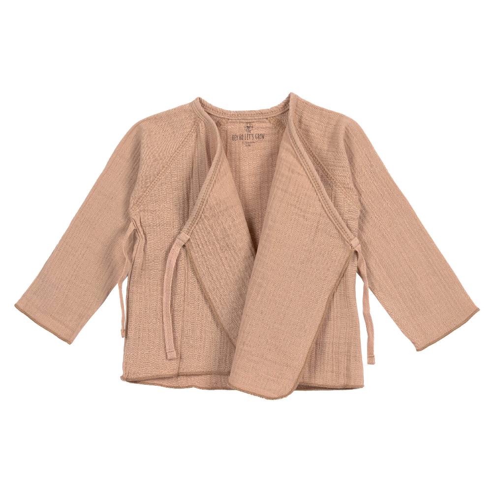 Lässig Musselin Wickelshirt - Bio Baumwolle, Orange Große Rabatte