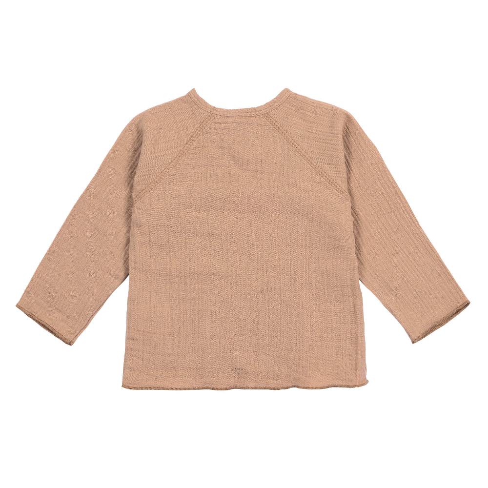 Lässig Musselin Wickelshirt - Bio Baumwolle, Orange Große Rabatte