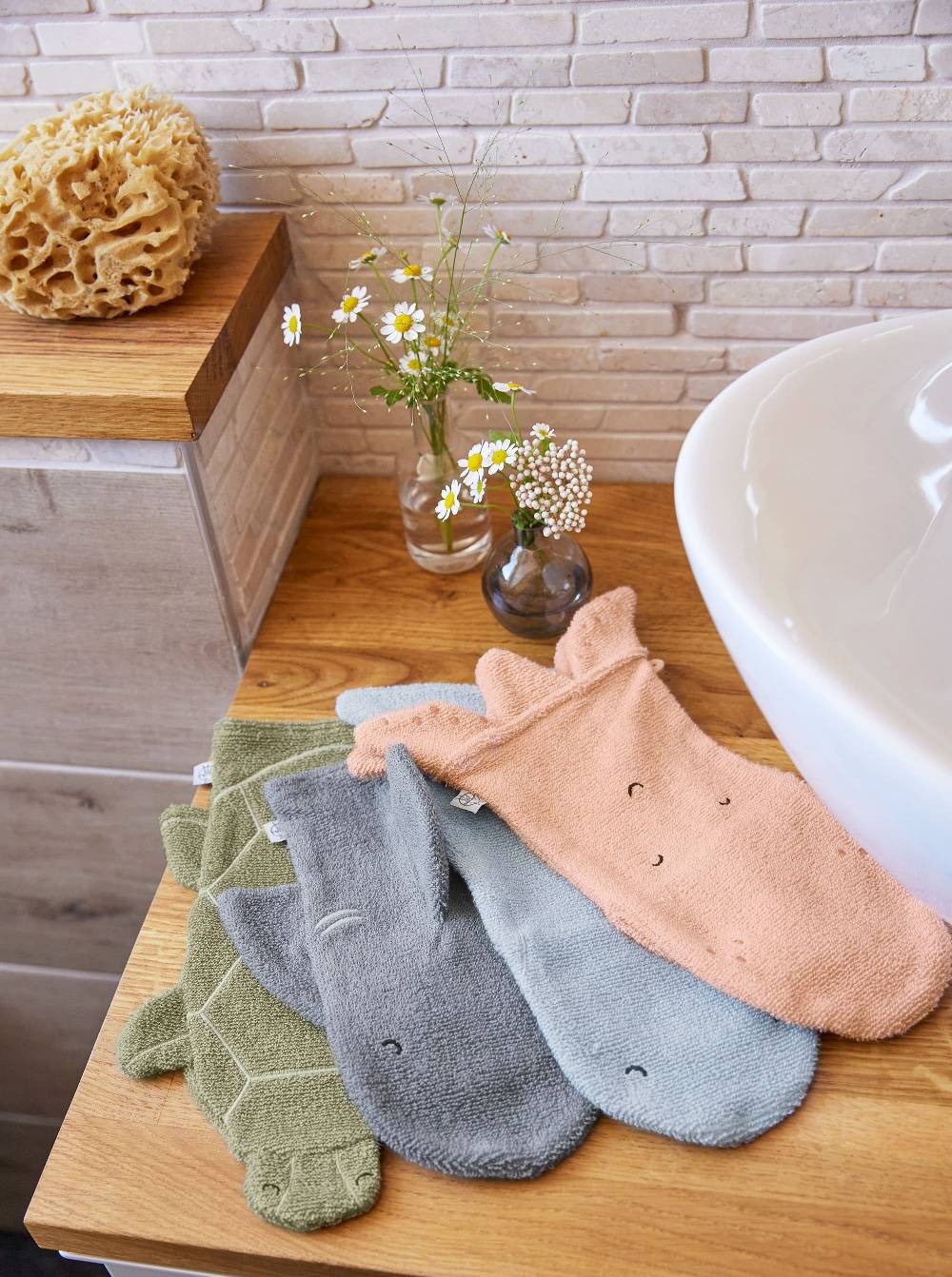 Lässig Spiel-Waschhandschuh GOTS, Hai Grau Neuheiten