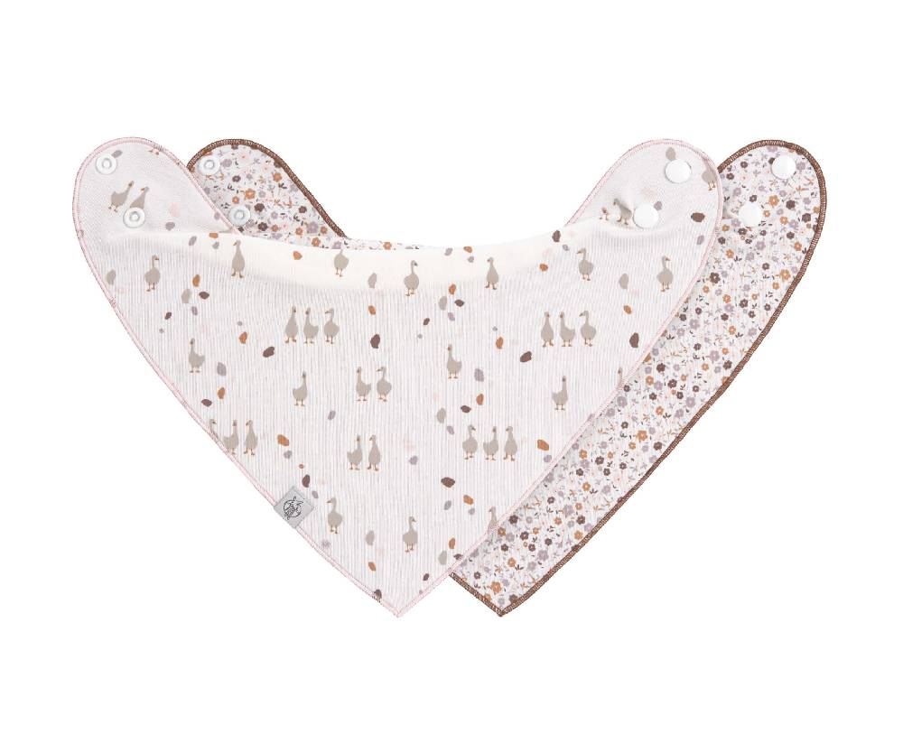 Lässig Dreieckstuch Baby (2 Stk) - Bandana, Tiny Farmer Gans