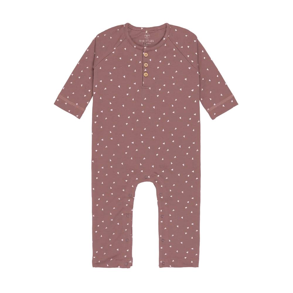 Lässig Strampler, Baby Overall - Bio Baumwolle, Triangle Cinnamon