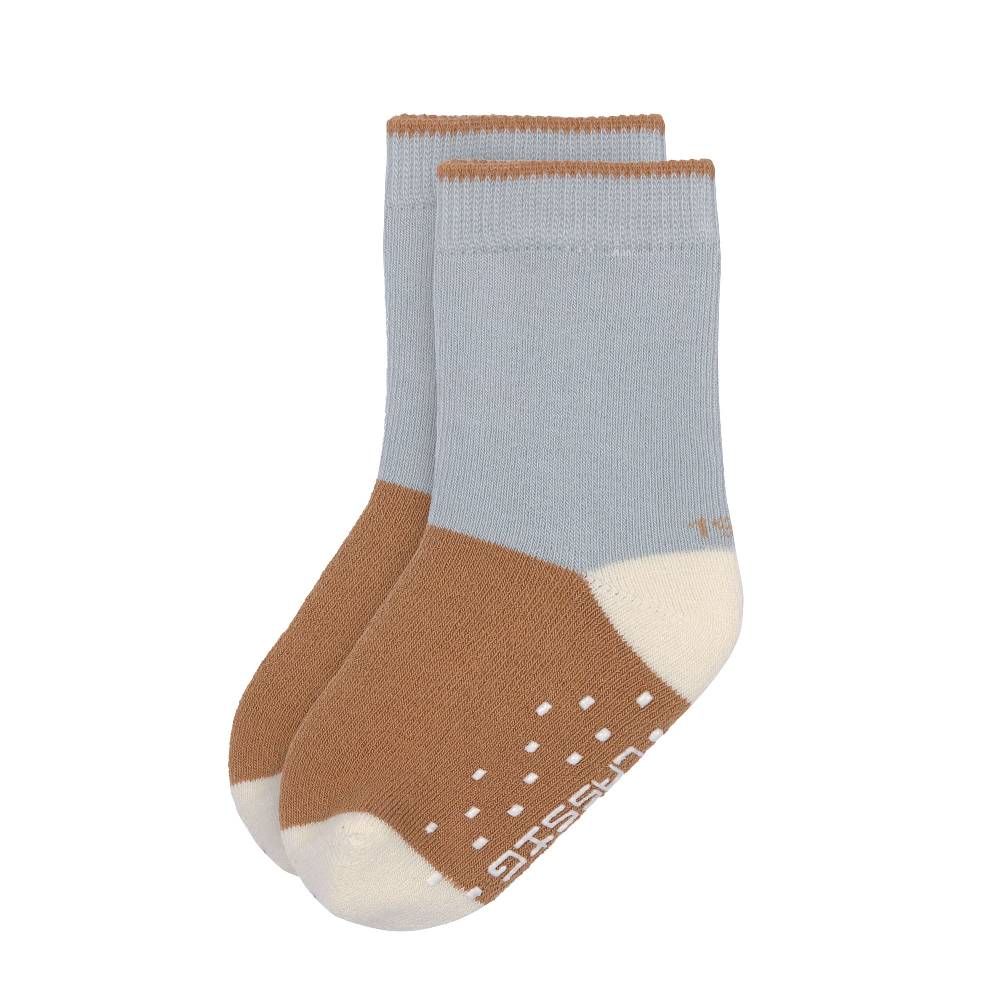 Lässig Kinder Antirutsch-Socken (2er-Set), Hellblau Karamell Wochenangebot