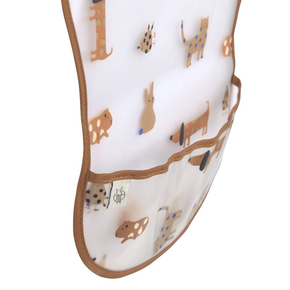 Lässig Lätzchen mit Auffangschutz (2 Stk) - Abwaschbar, Little Mateys Royal Blau Letzter Tag