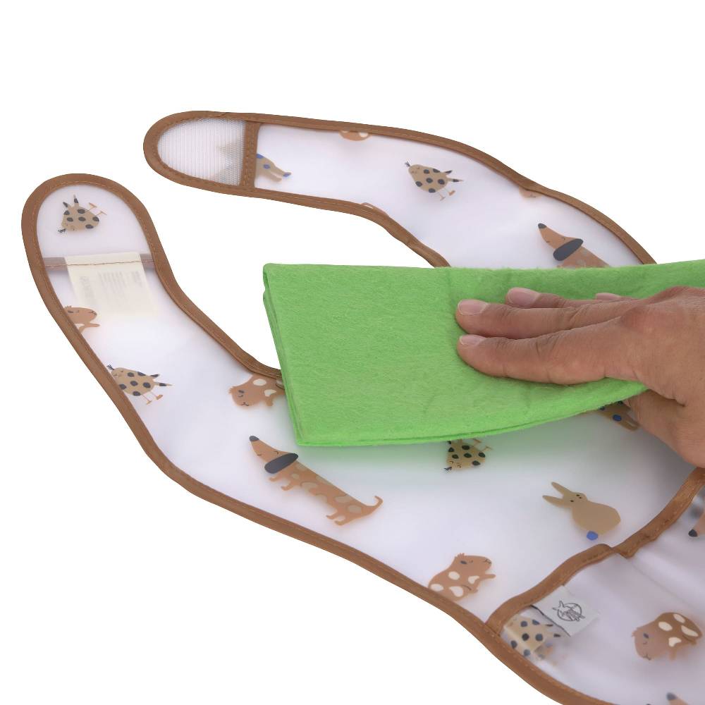 Lässig Lätzchen mit Auffangschutz (2 Stk) - Abwaschbar, Little Mateys Royal Blau Letzter Tag