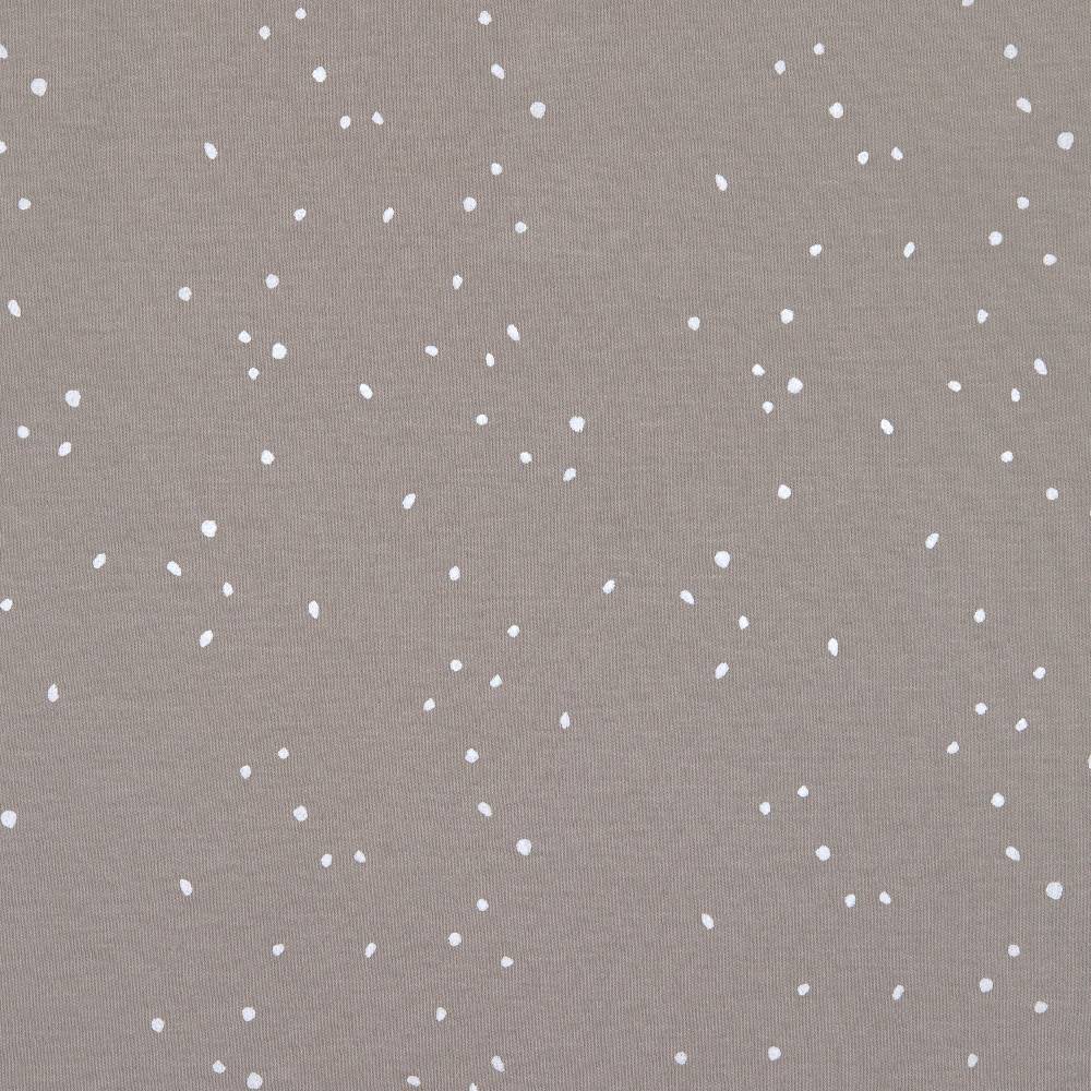 Lässig Baby Schlafanzug mit Füßen - Bio Baumwolle, Sprinkle, taupe Bis zu 60% Rabatt