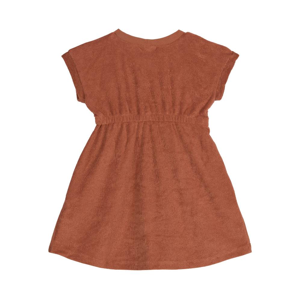 Lässig Frottee Kleid Kinder, Rostrot Bis zu 65% Rabatt