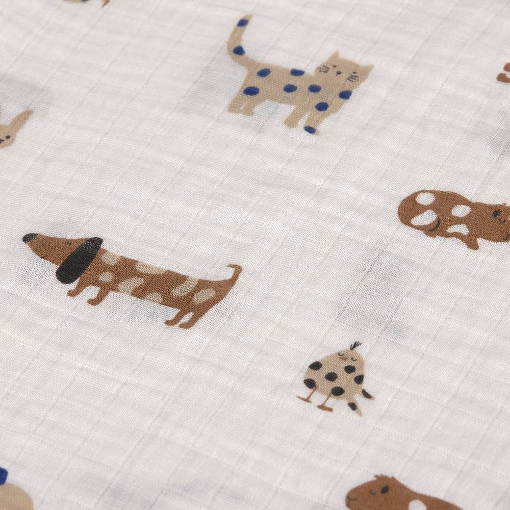 Lässig Mulltücher 3er Set 85 x 85 cm - Little Mateys, Royal Blau Nur noch ein Tag übrig