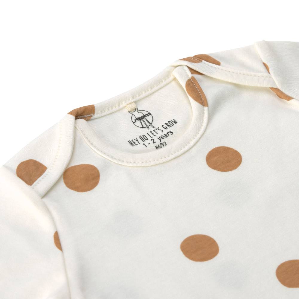 Lässig Baby Body kurzarm - Bio Baumwolle, Punkte, Weiß Super Rabatt