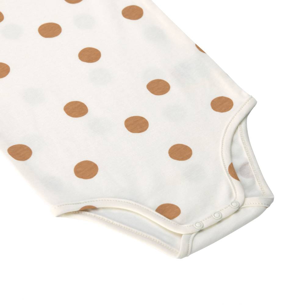 Lässig Baby Body kurzarm - Bio Baumwolle, Punkte, Weiß Super Rabatt