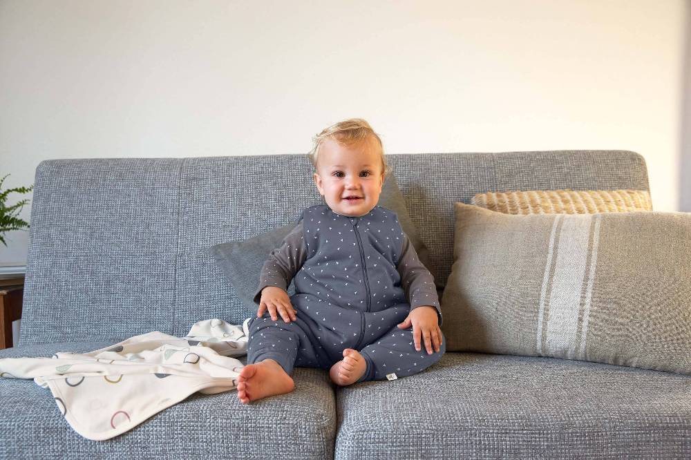 Lässig Babydecke - Bio Baumwolle, Circles Offwhite Begrenzt auf 3 Tage