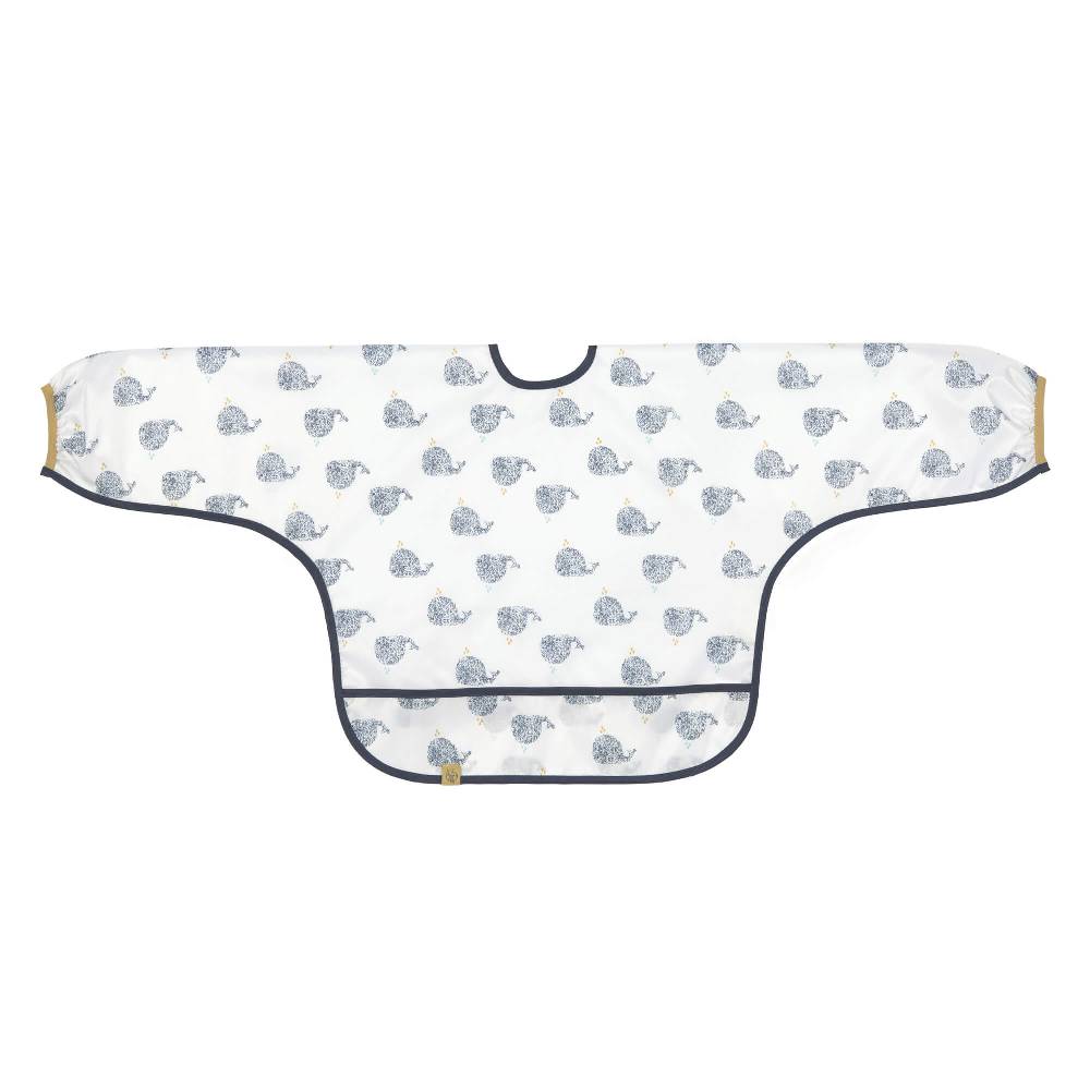 Lässig Ärmellätzchen - Bib Long Sleeve, Little Water Whale