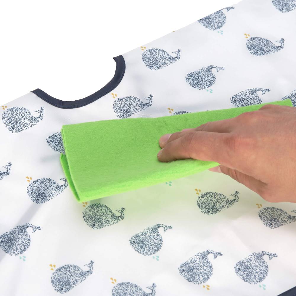 Lässig Ärmellätzchen - Bib Long Sleeve, Little Water Whale Speichern exportieren