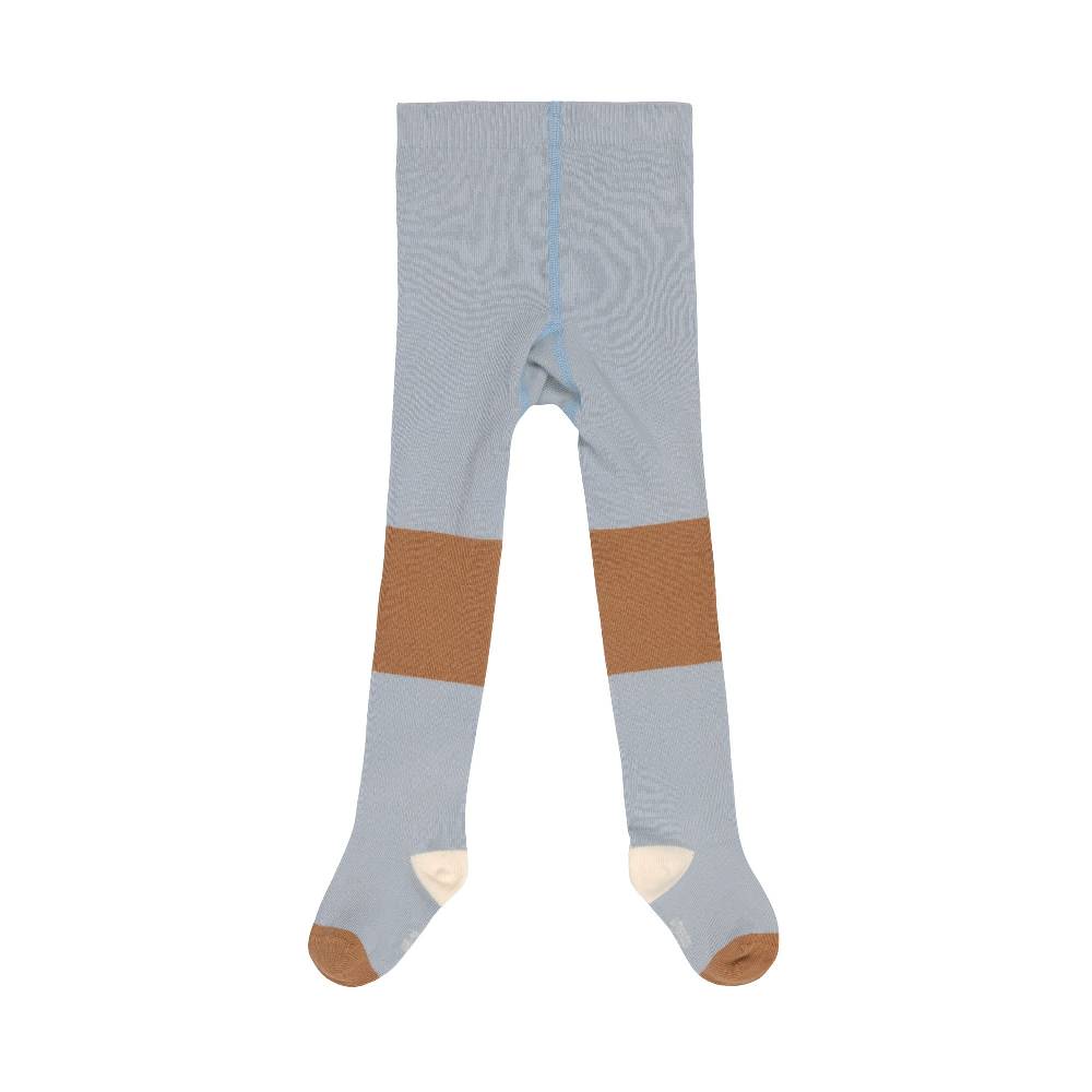 Lässig Strumpfhose GOTS - Tights, Block Streifen Hellblau Karamell Black Friday Preise