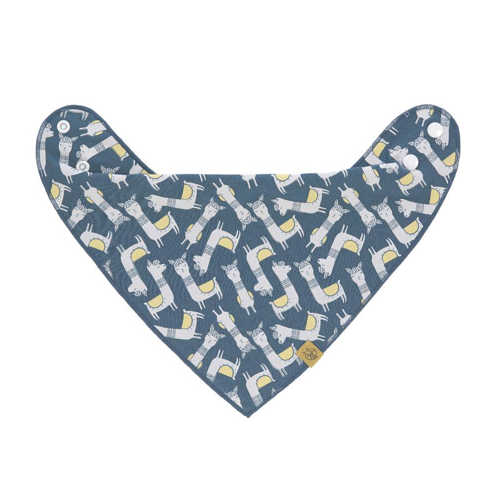 Lässig Dreieckstuch Baby - Bandana, Glama Lama Blue