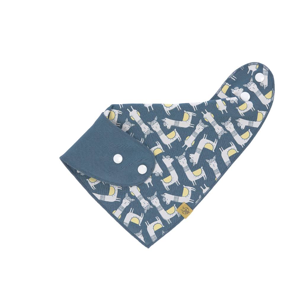 Lässig Dreieckstuch Baby - Bandana, Glama Lama Blue zollfrei