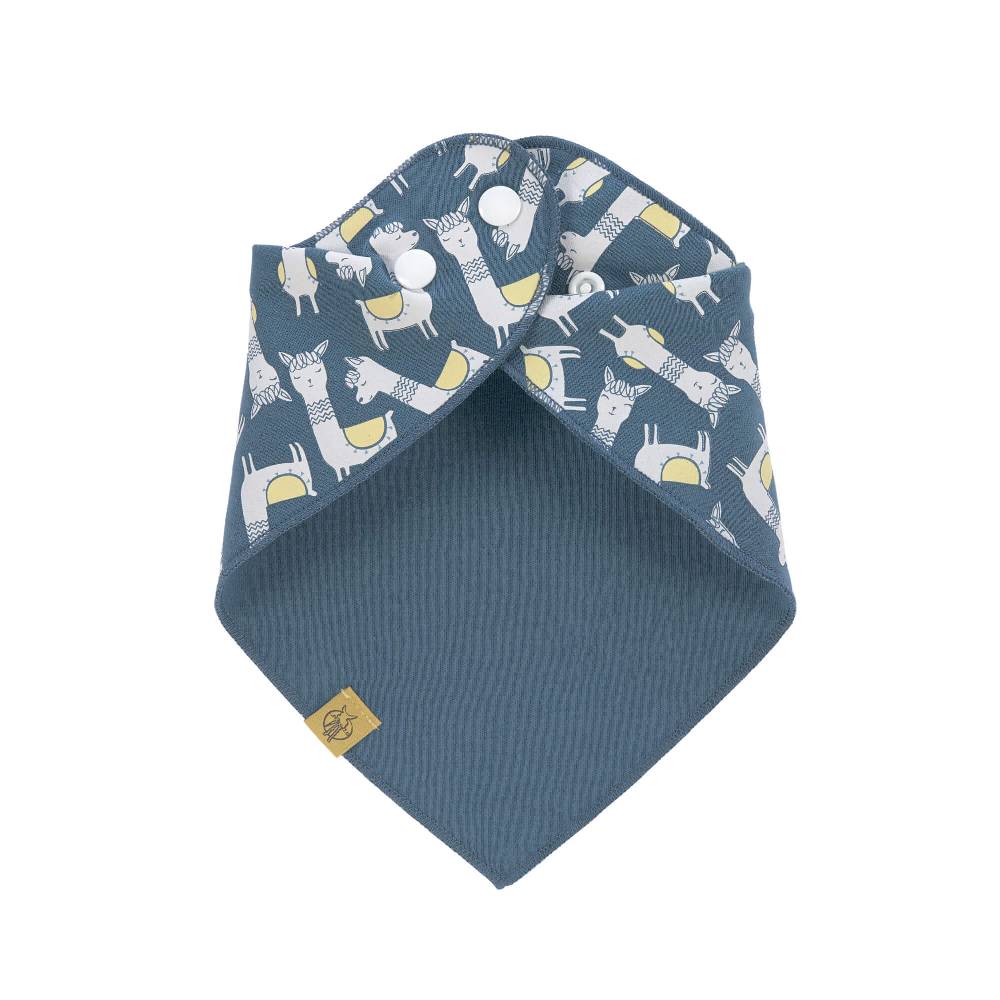 Lässig Dreieckstuch Baby - Bandana, Glama Lama Blue zollfrei