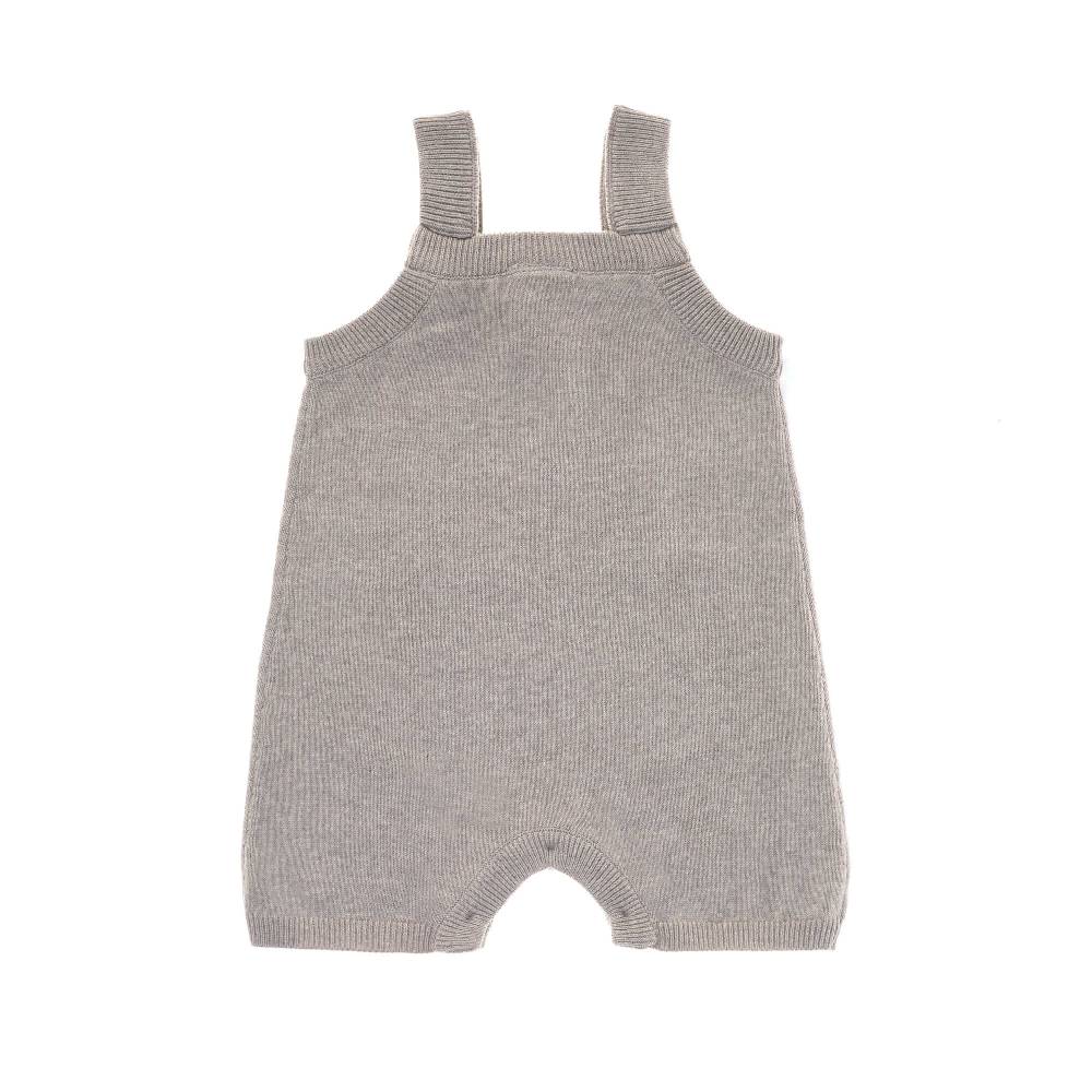 Lässig Baby Strampler - gestrickter Jumpsuit, Grau Outlet