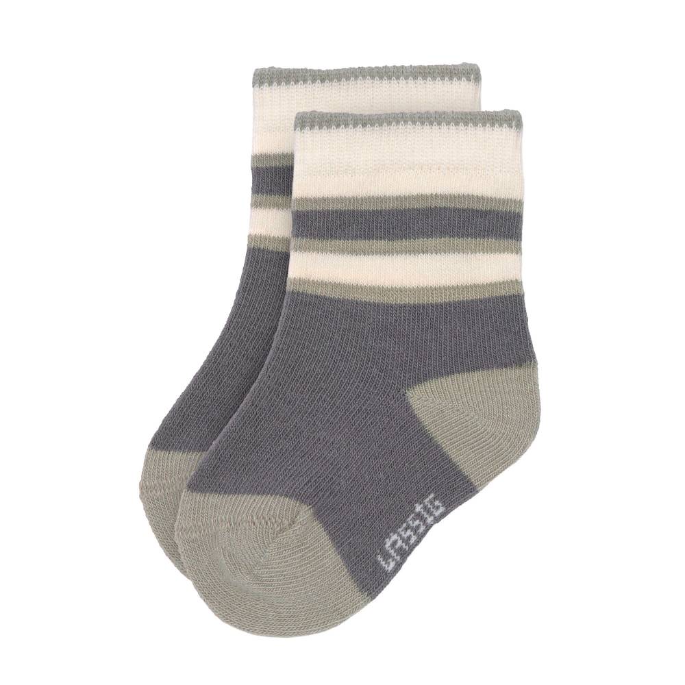 Lässig Kinder Socken (3er-Set), Anthrazit Oliv im Angebot