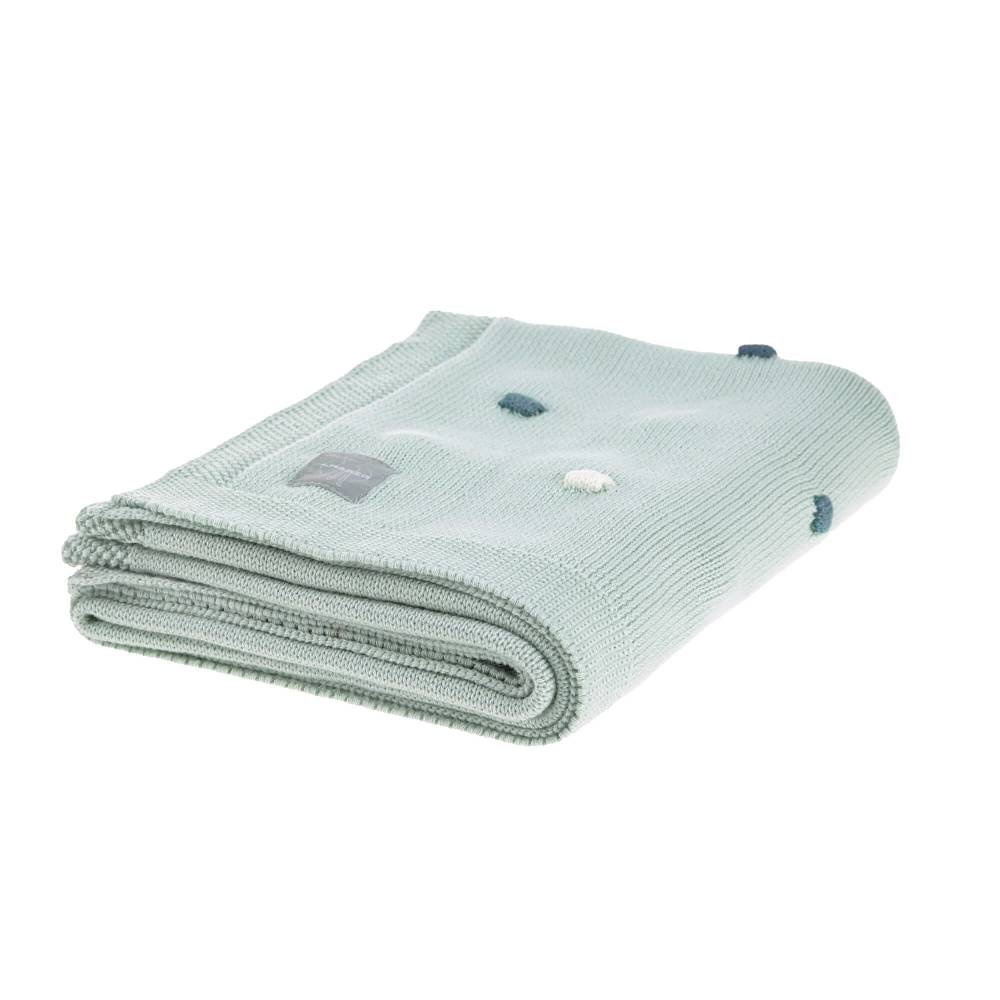 Lässig Babydecke - Bio Baumwolle, Dots, Light Mint Schlussverkauf