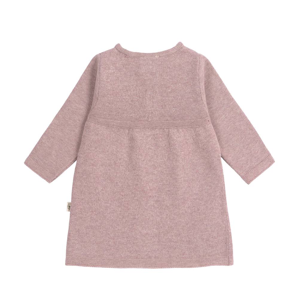 Lässig Babykleid - Strick Bio-Baumwolle, Rosa Blitzverkäufe