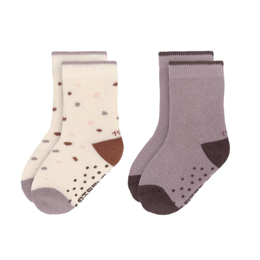 Lässig Kinder Antirutsch-Socken (2er-Set), Tiny Farmer Lila