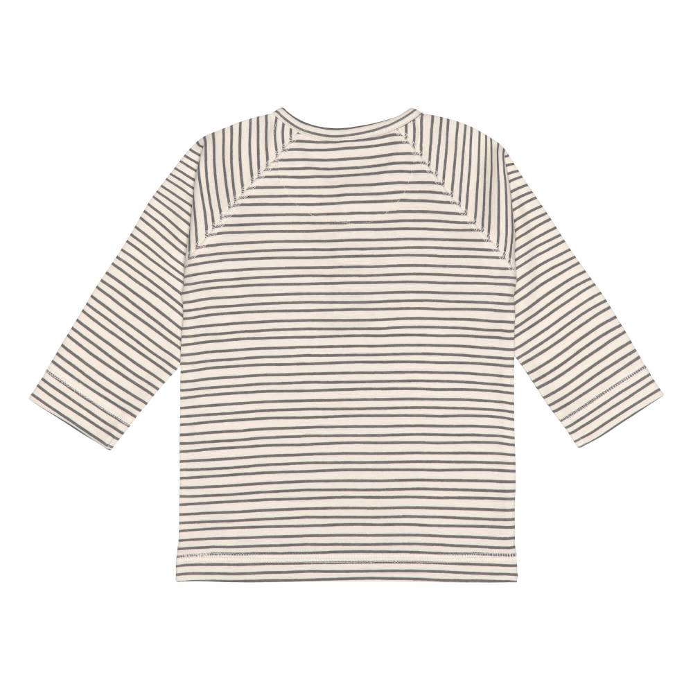 Lässig Baby Langarmshirts - Bio Baumwolle, Striped, Grau Begrenztes Angebot