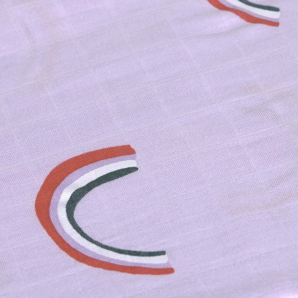 Lässig Mulltücher 3er Set 80 x 80 cm - Happy Rascals, Lila Exklusivangebot