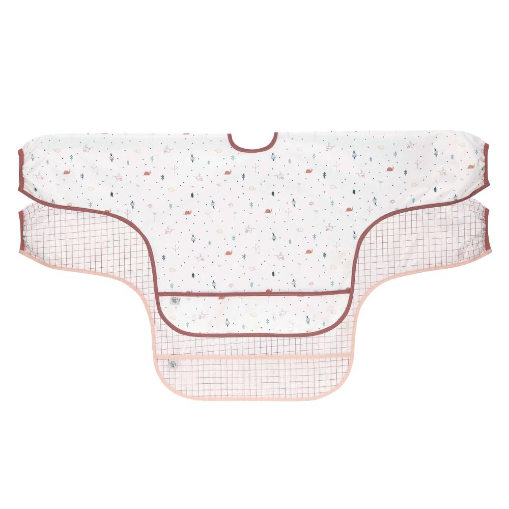 Lässig Ärmellätzchen (2 Stk) - Long Sleeve Bib, Garden Explorer Schnecke