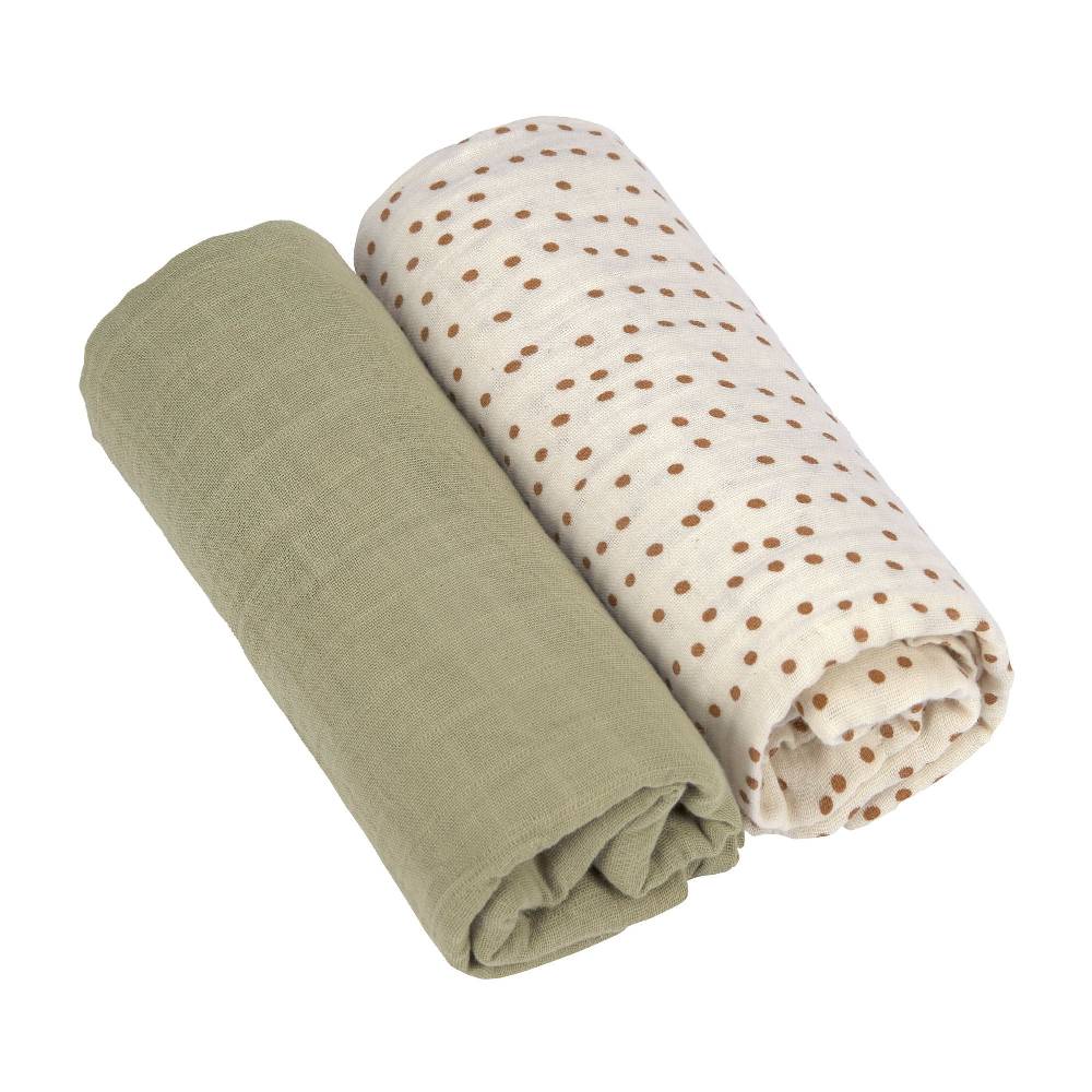 Lässig Mulltücher 2er Set L, Karamell Weihnachtsangebot