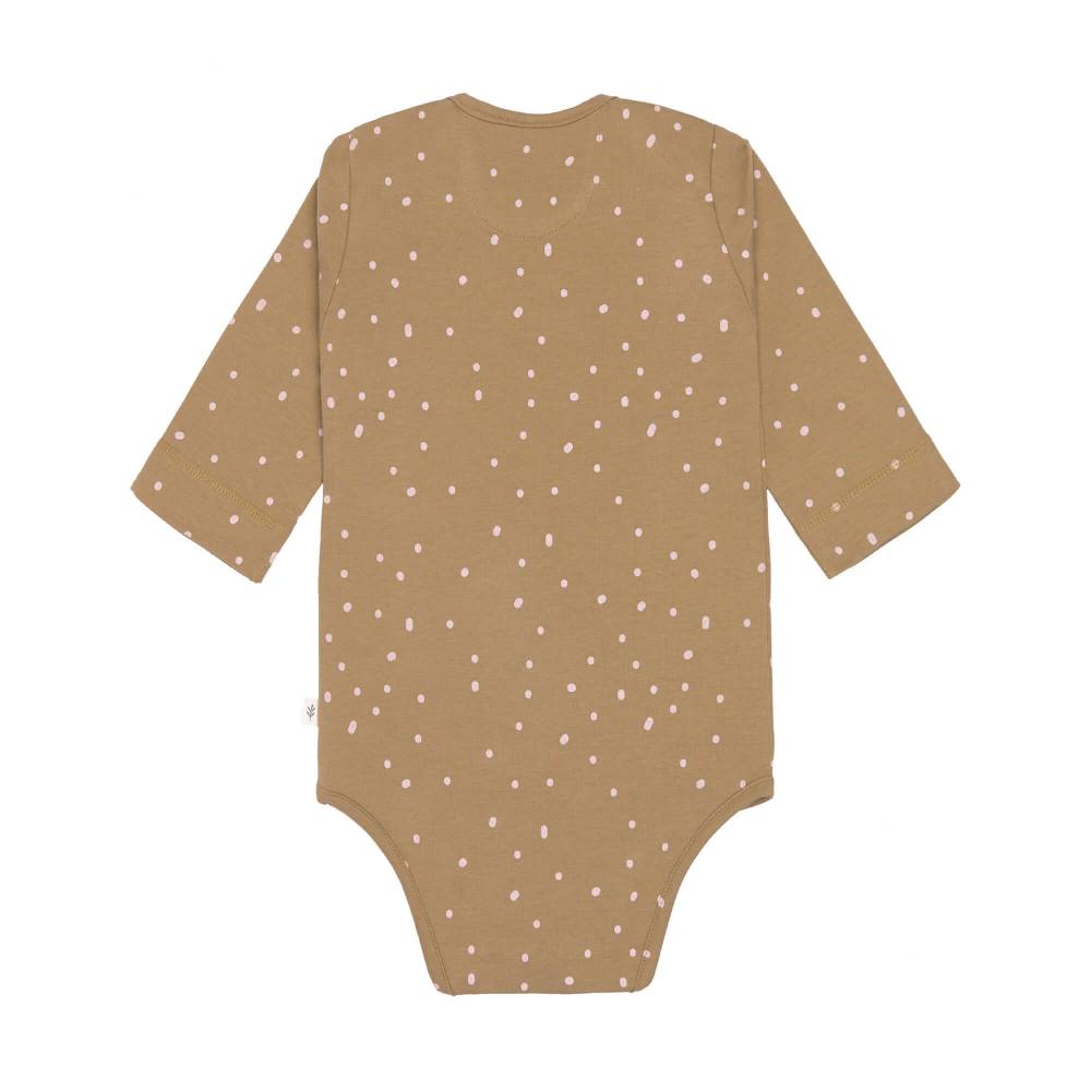 Lässig Baby Body langarm - Bio Baumwolle, Punkte, Gelb Muttertagsangebot