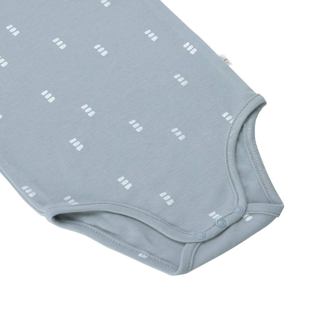 Lässig Baby Body langarm - Bio Baumwolle, Blocks, Hellblau Jubiläumsangebot