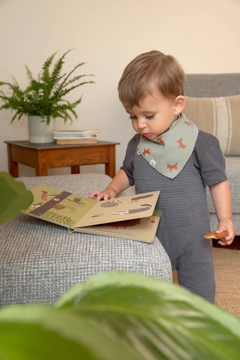 Lässig Dreieckstuch Baby (2 Stk) - Bandana, Little Forest Fuchs Lagerräumung