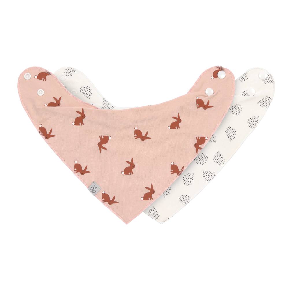 Lässig Dreieckstuch Baby (2 Stk) - Bandana, Little Forest Hase