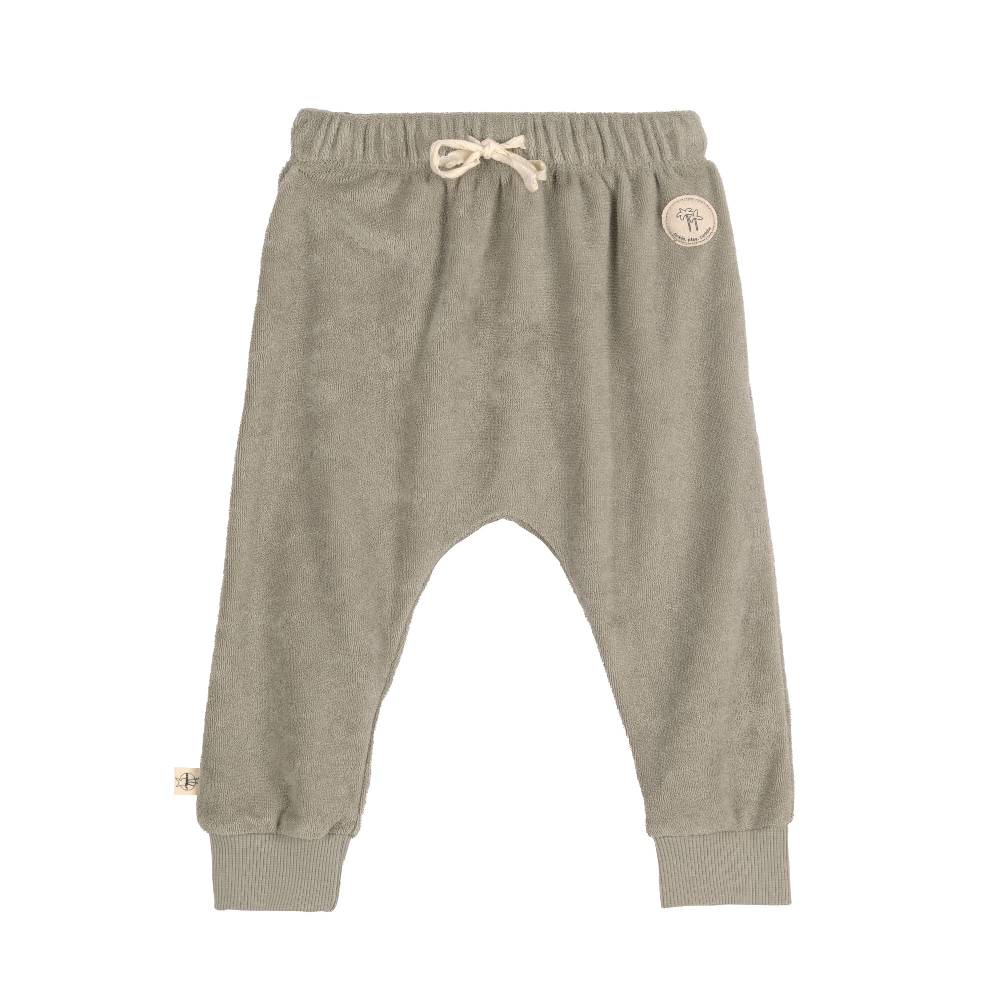 Lässig Frottee Hose Kinder, Oliv