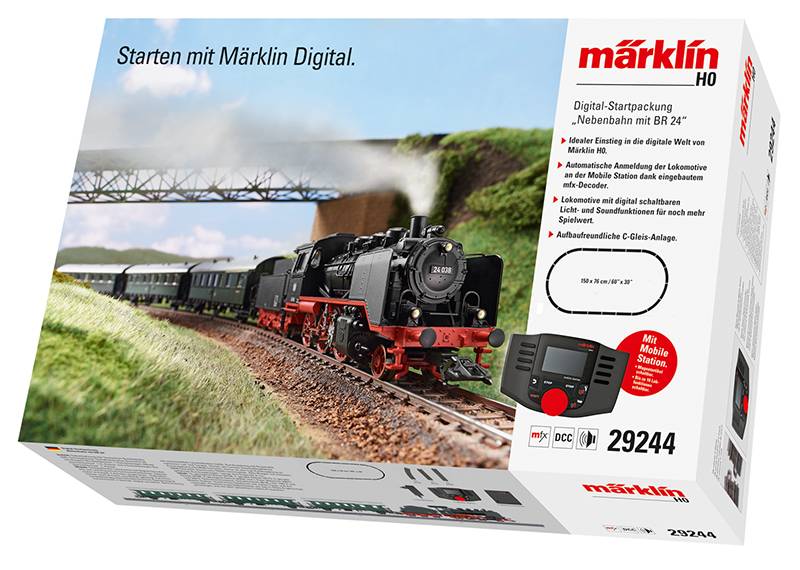 Märklin Digital-Startpackung "Nebenbahn mit BR 24"
