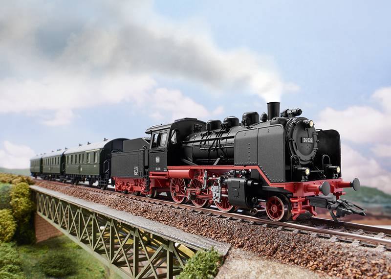 Märklin Digital-Startpackung "Nebenbahn mit BR 24" Heißer Verkauf